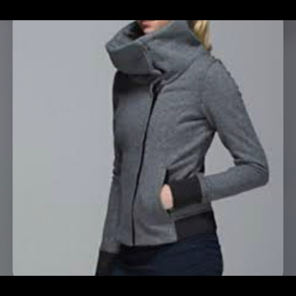 Lululemon sz 8 zip up button neck sweater jacket